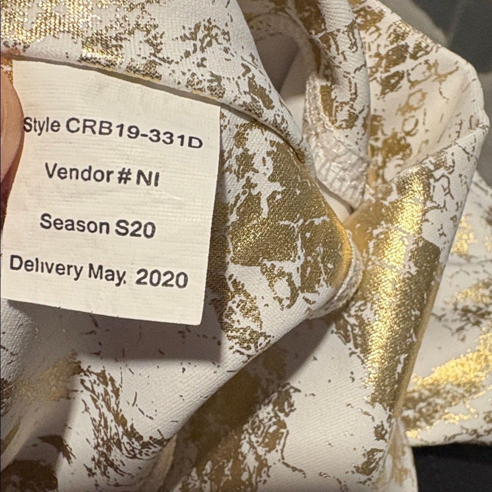 Carbon38 Bundle Metallic Snake Print High Rise 7/… - image 4